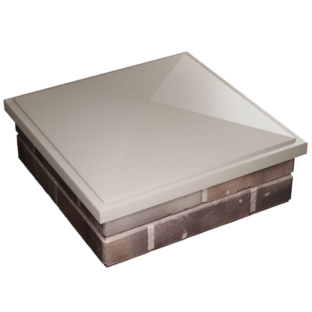 Колпак Zking БонаМоно Бежевый на столб 2х2 кирпича (515х515, 530х530мм) в Гулькевичах фото