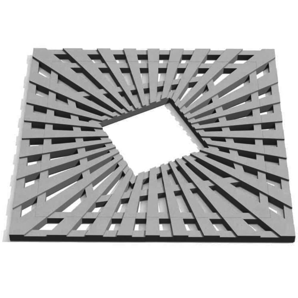 Приствольная решетка для дерева ZKING ATMOSPHERE 1.2х1.2м Серая Гулькевичи фото