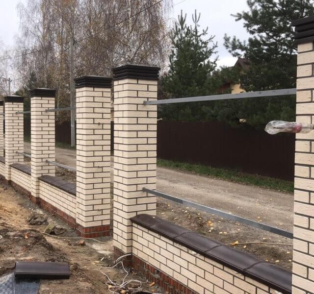 Колпак Zking Бона ХайТек Коричневый на столб 1.5х1.5 кирпича (385х385мм) в Гулькевичах фото