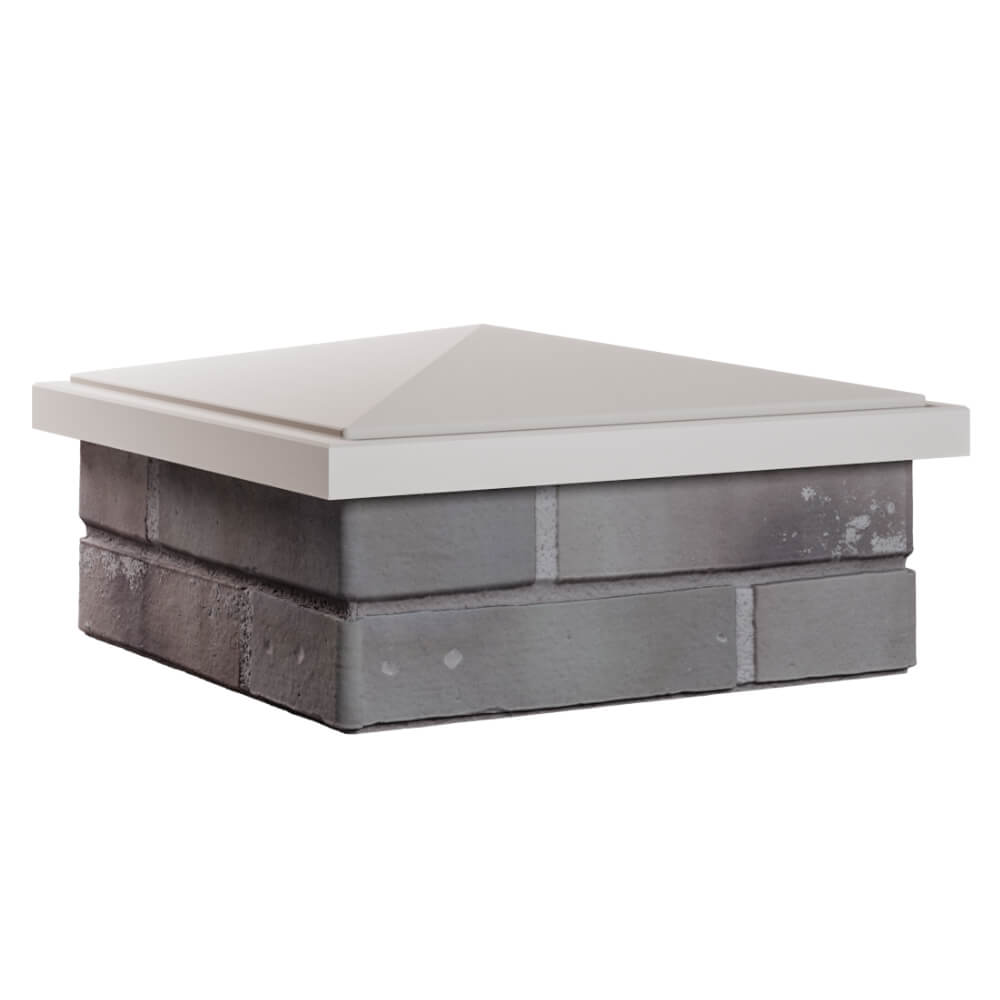 Колпак Zking БонаМоно Бежевый на столб 1.5х1.5 кирпича (385х385, 400х400мм) в Гулькевичах фото