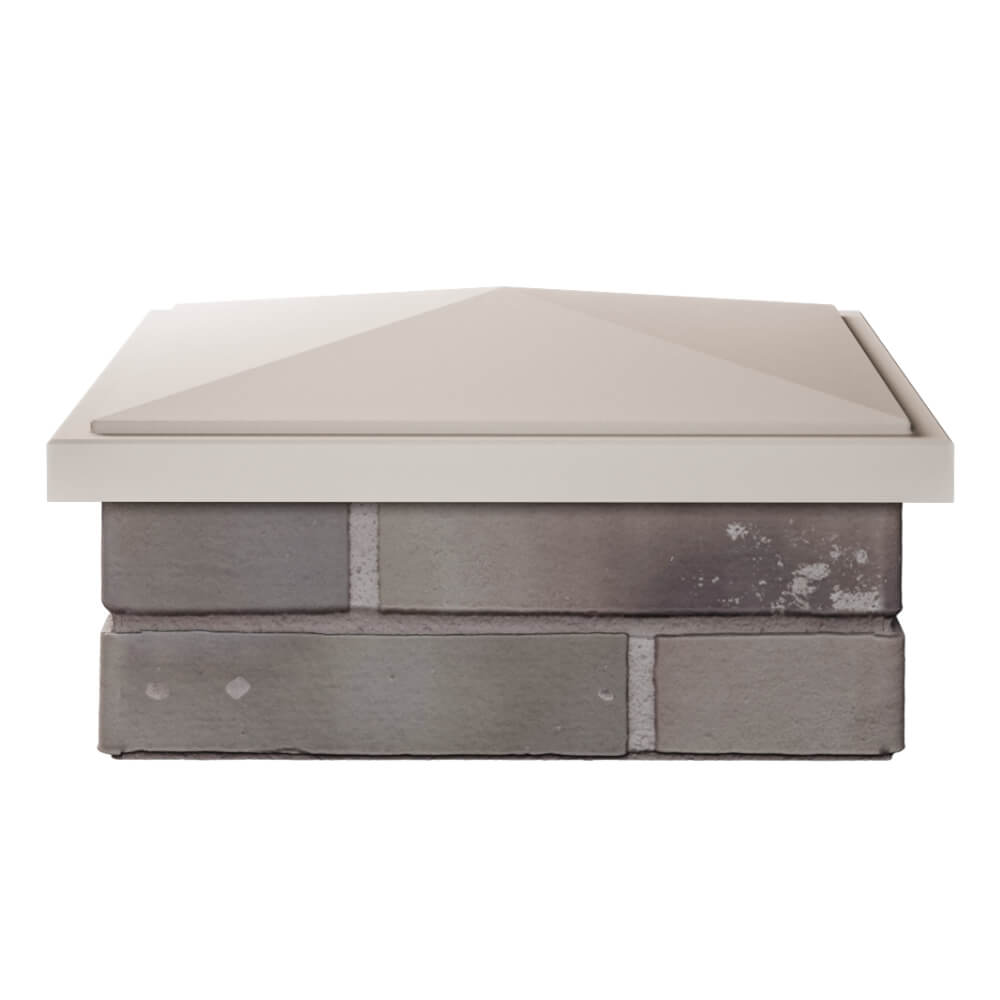 Колпак Zking БонаМоно Бежевый на столб 1.5х1.5 кирпича (385х385, 400х400мм) Гулькевичи фото