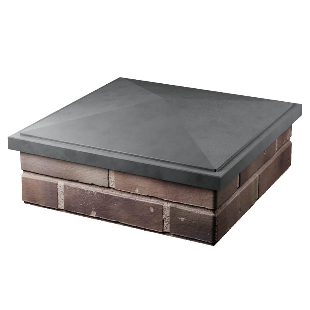 Колпак Zking БонаМоно Серый на столб 2х2 кирпича (515х515, 530х530мм) в Гулькевичах фото