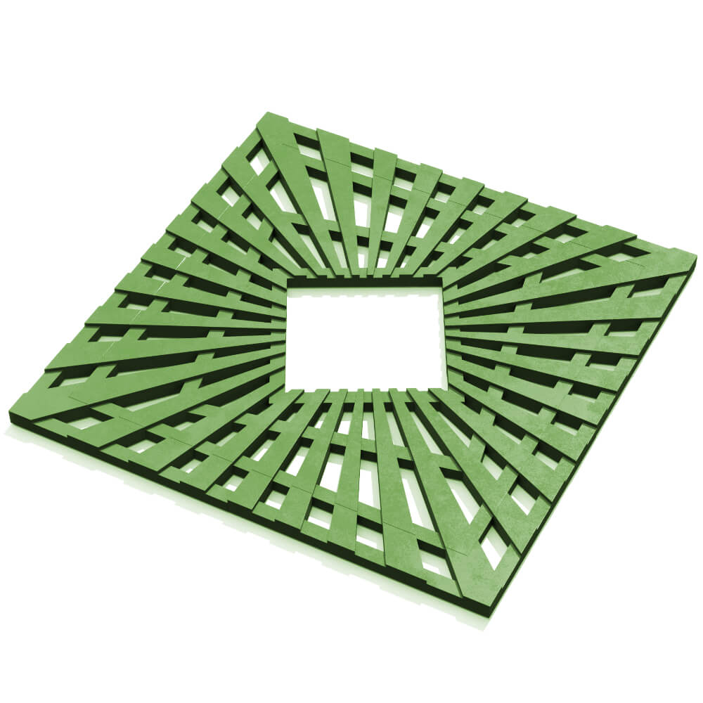 Приствольная решетка для дерева ZKING ATMOSPHERE 1.2х1.2м Зеленая в Гулькевичах фото