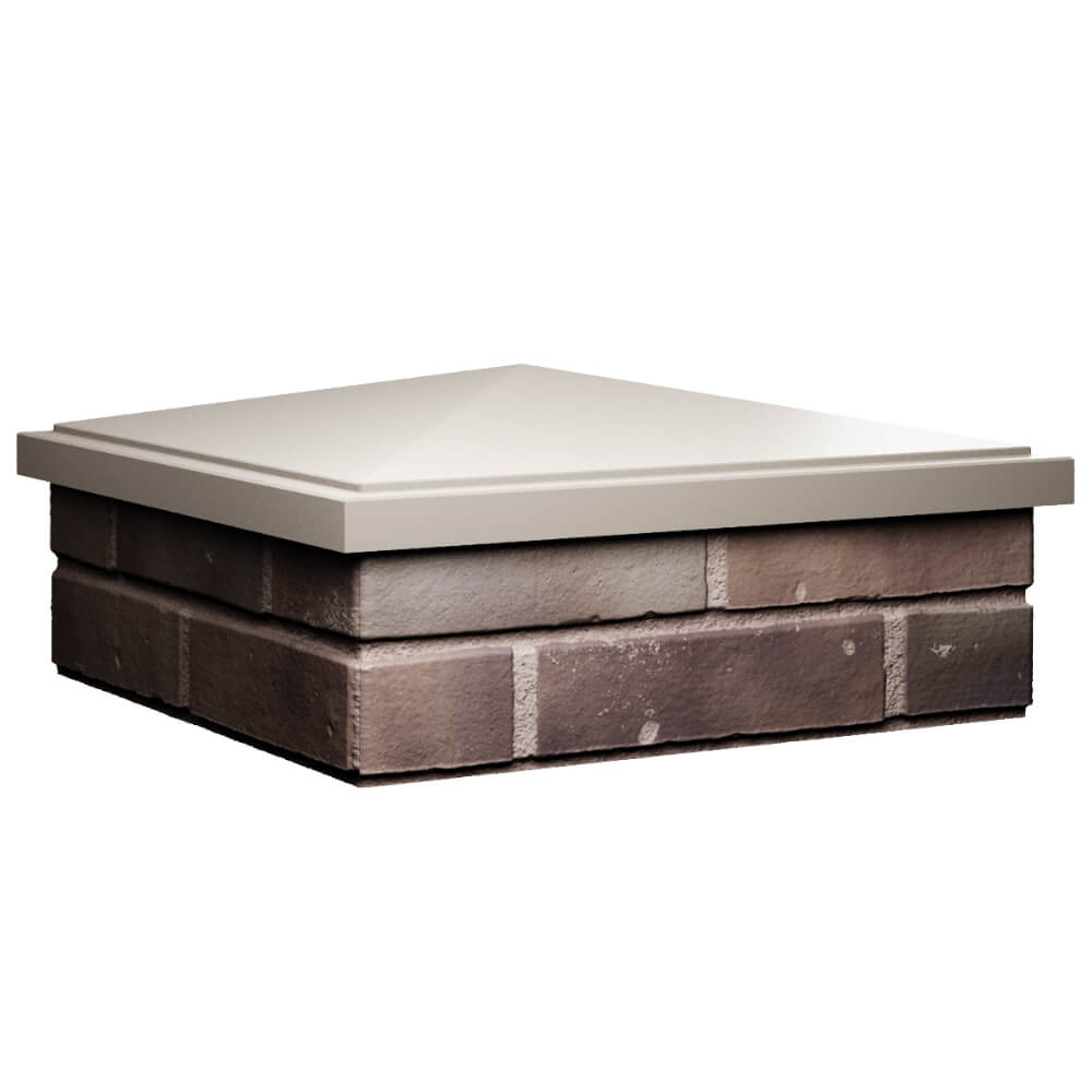 Колпак Zking БонаМоно Бежевый на столб 2х2 кирпича (515х515, 530х530мм) в Гулькевичах фото