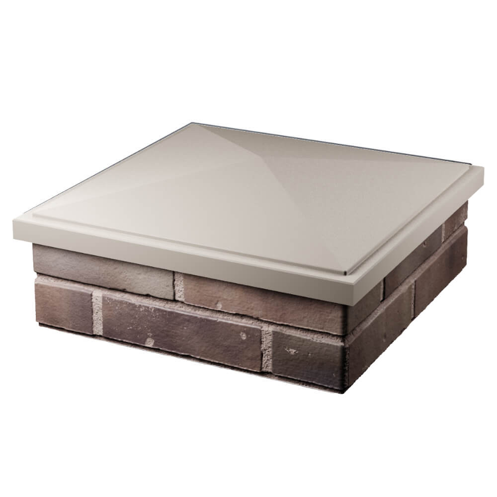 Колпак Zking БонаМоно Бежевый на столб 2х2 кирпича (515х515, 530х530мм) в Гулькевичах фото