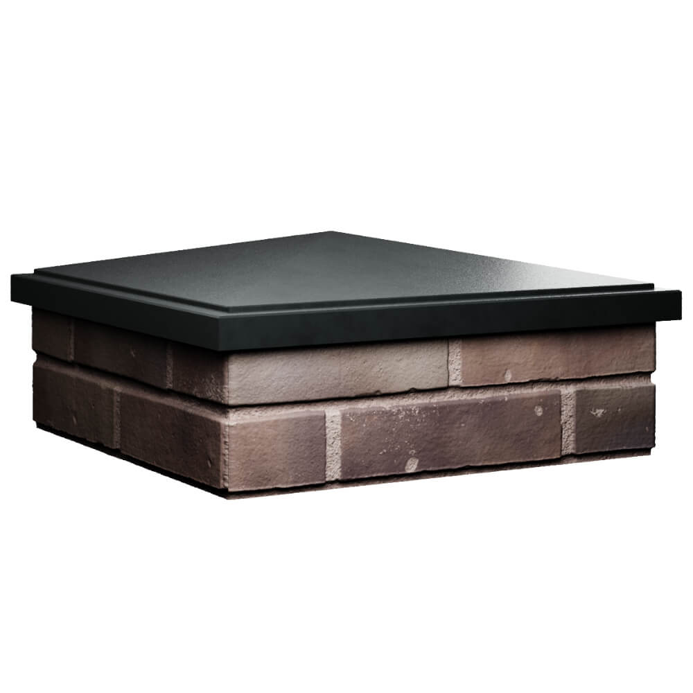 Колпак Zking БонаМоно Черный на столб 2х2 кирпича (515х515, 530х530мм) в Гулькевичах фото