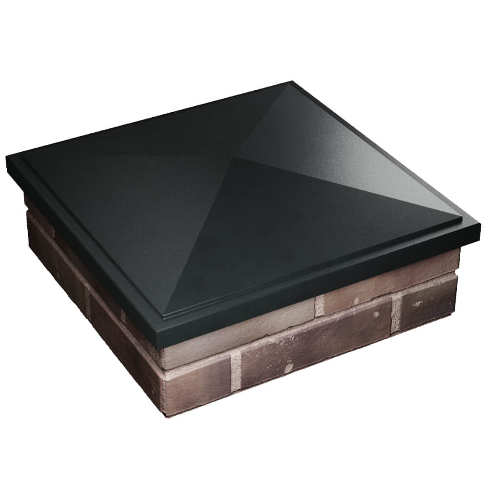 Колпак Zking БонаМоно Черный на столб 2х2 кирпича (515х515, 530х530мм) в Гулькевичах фото