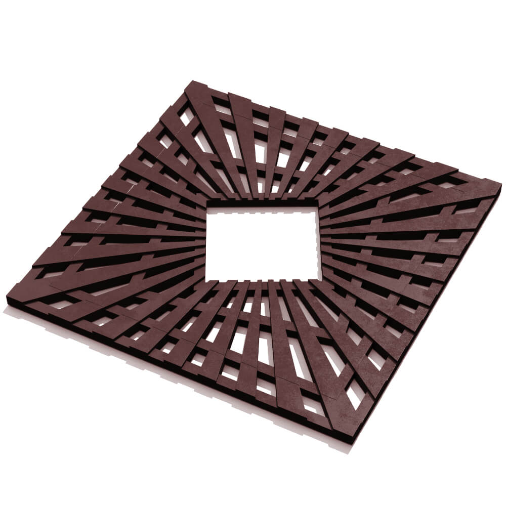 Приствольная решетка для дерева ZKING ATMOSPHERE 1.2х1.2м Коричневая в Гулькевичах фото