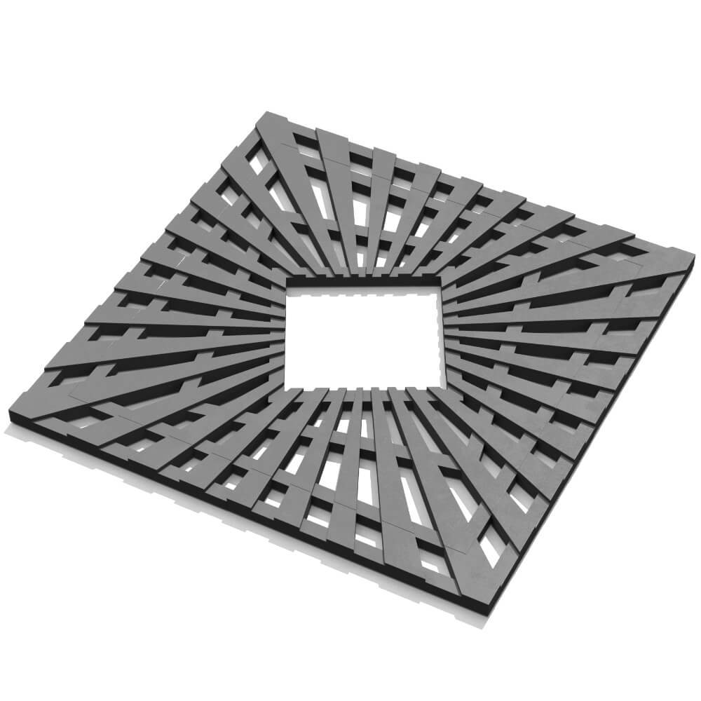 Приствольная решетка для дерева ZKING ATMOSPHERE 1.2х1.2м Серая в Гулькевичах фото