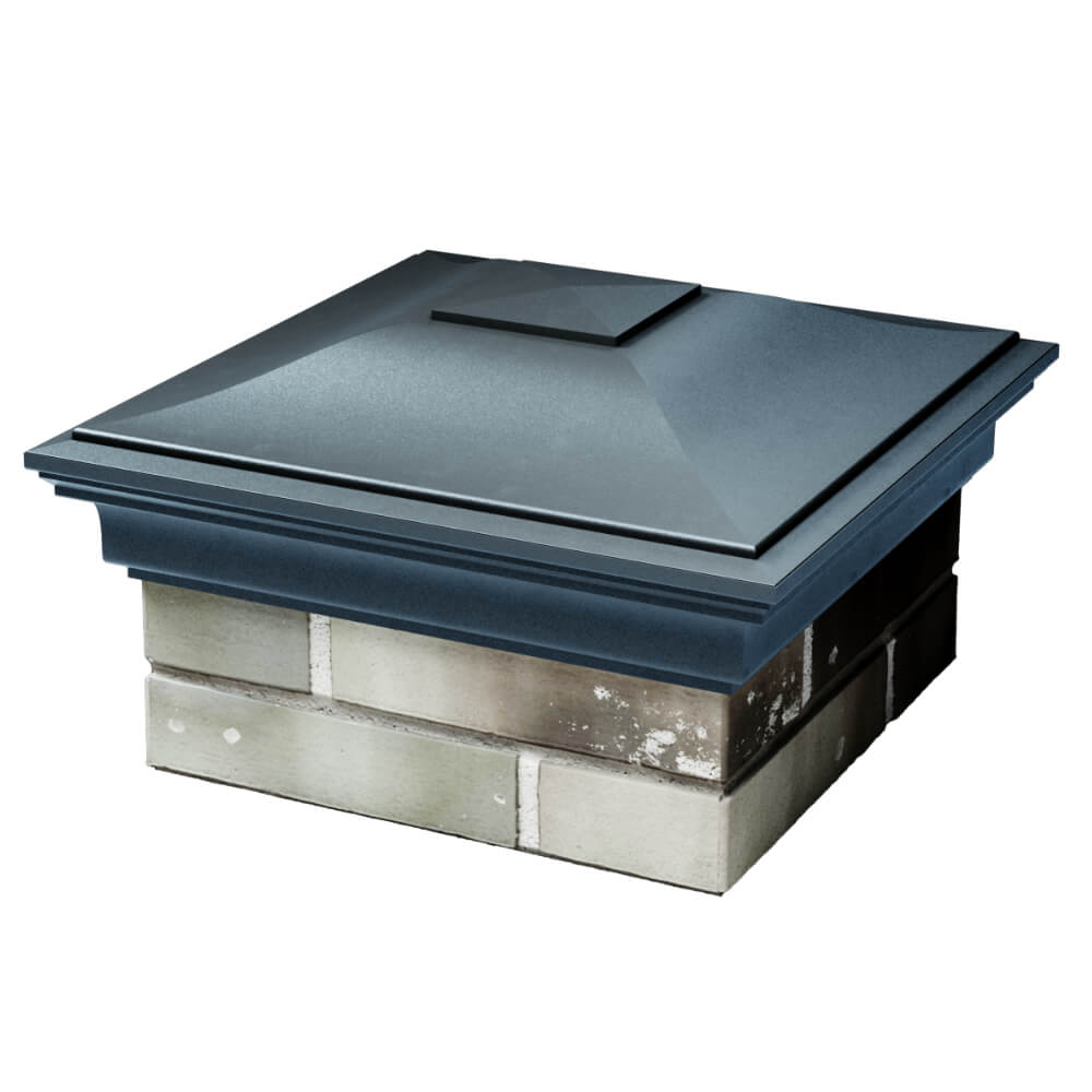 Колпак Zking Монблан Серый на столб 1.5х1.5 кирпича (385х385мм) в Гулькевичах фото