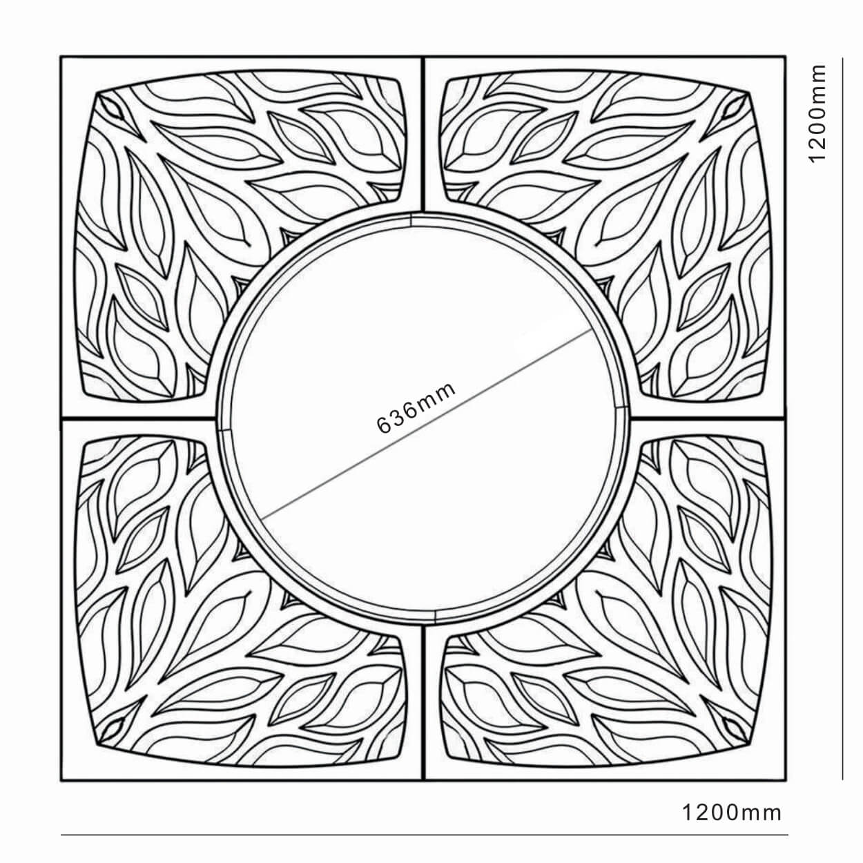 Приствольная решетка для дерева ZKING CRUST 1.2х1.2м Черная в Гулькевичах фото