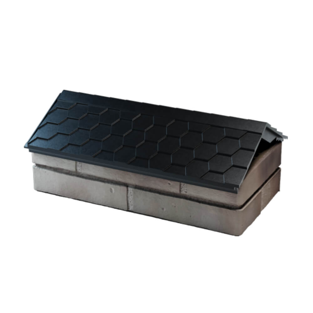 Парапет Zking Эверест Черный с посадкой на 1 кирпич (200/225/255мм) в Гулькевичах фото