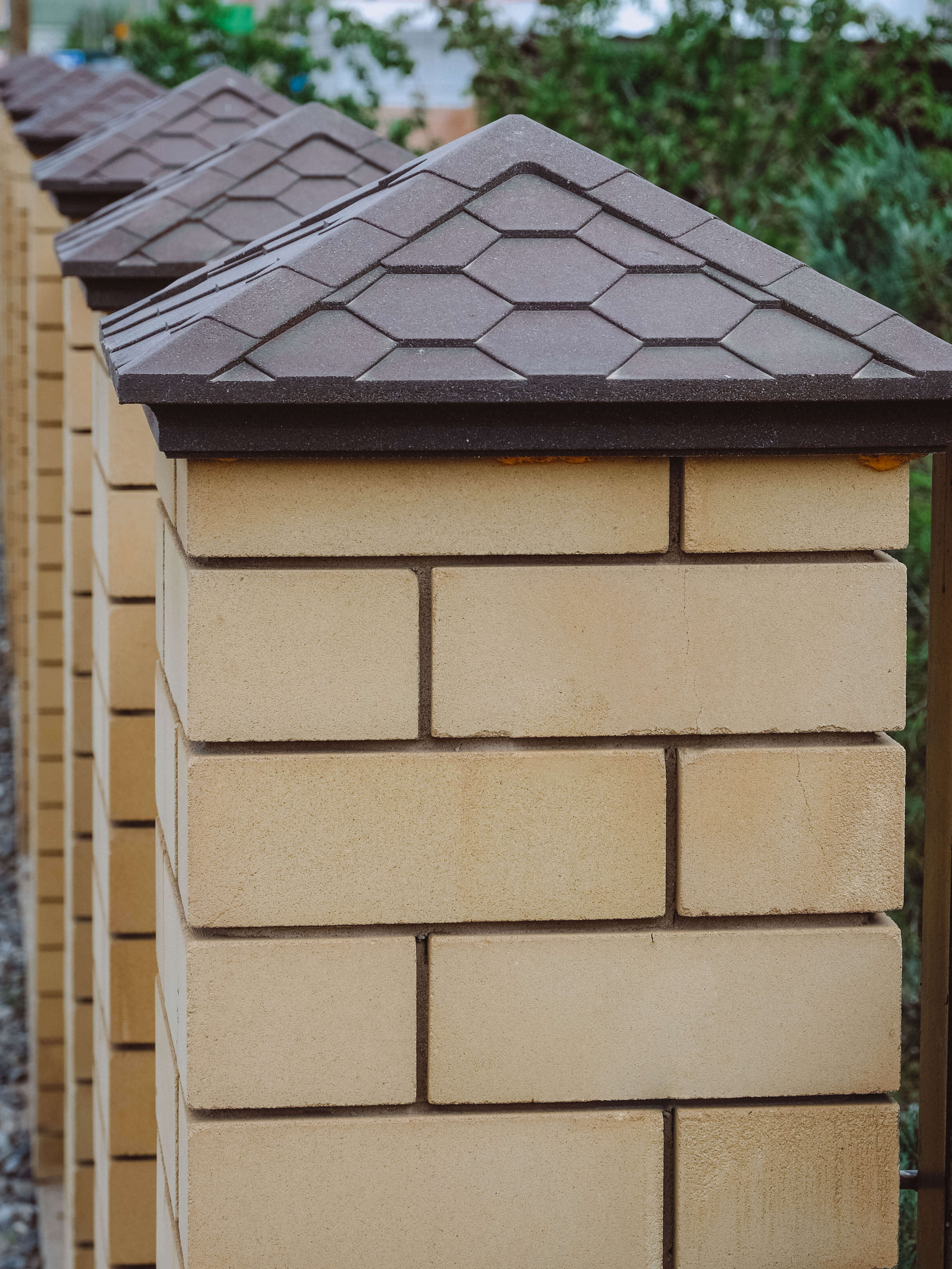 Колпак Zking Эверест Коричневый на столб 1.5х1.5 кирпича (390х390мм) в Гулькевичах фото