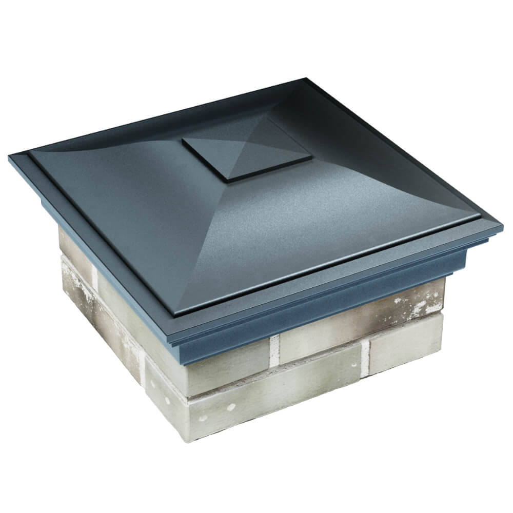 Колпак Zking Монблан Серый на столб 1.5х1.5 кирпича (385х385мм) в Гулькевичах фото