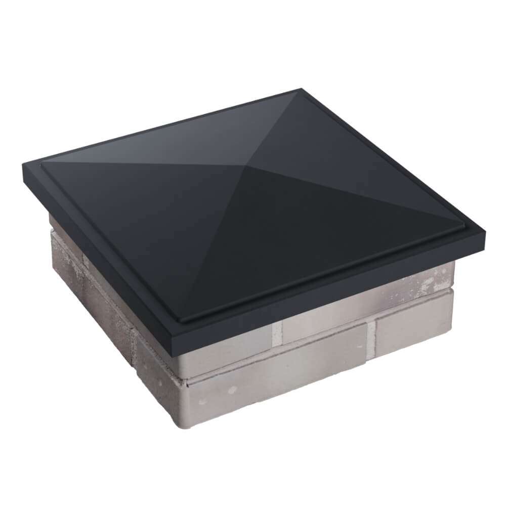 Колпак Zking БонаМоно Серый на столб 1.5х1.5 кирпича (385х385, 400х400мм) в Гулькевичах фото