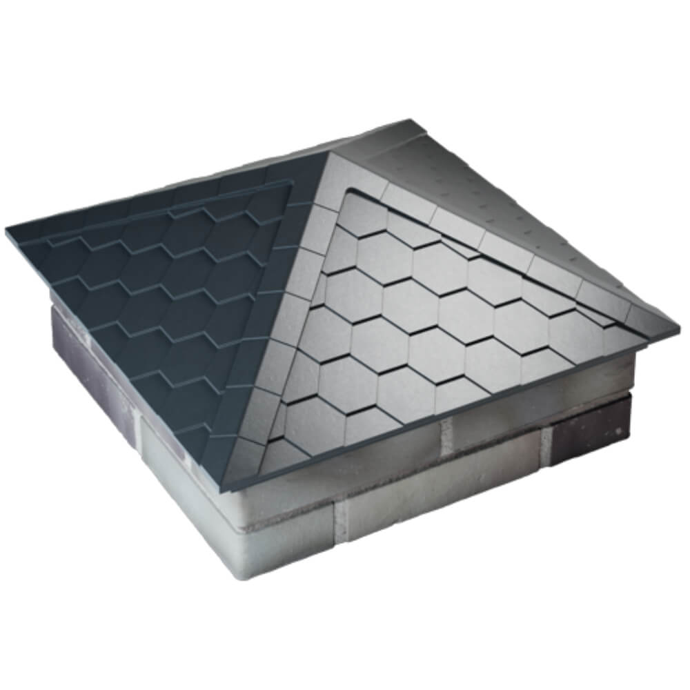 Колпак Zking Эверест Серый на столб 2х2 кирпича (535х535мм) Гулькевичи фото