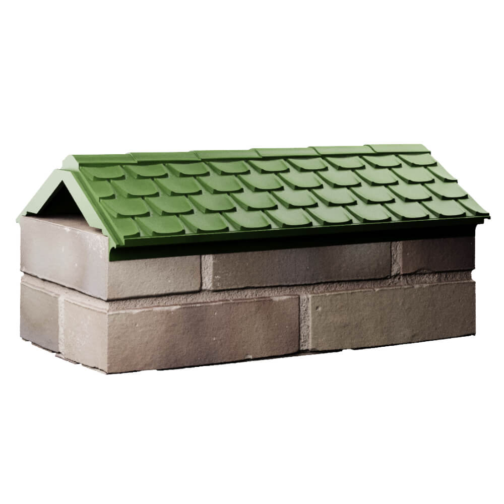 Парапет Zking Эльбрус Зеленый с посадкой на 1 кирпич (255мм) Гулькевичи фото