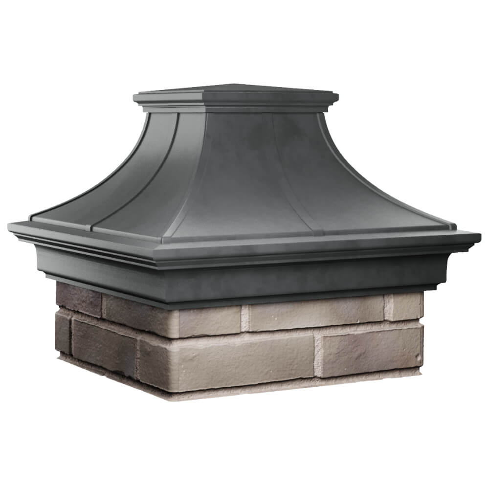 Колпак Zking Монблан Премиум Серый на столб 1.5х1.5 кирпича (385х385мм) в Гулькевичах фото