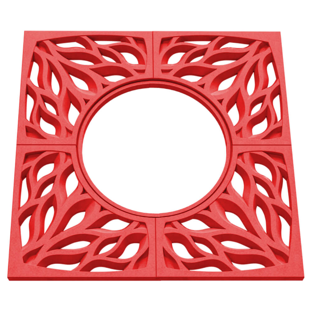 Приствольная решетка для дерева ZKING CRUST 1.2х1.2м Красная в Гулькевичах фото