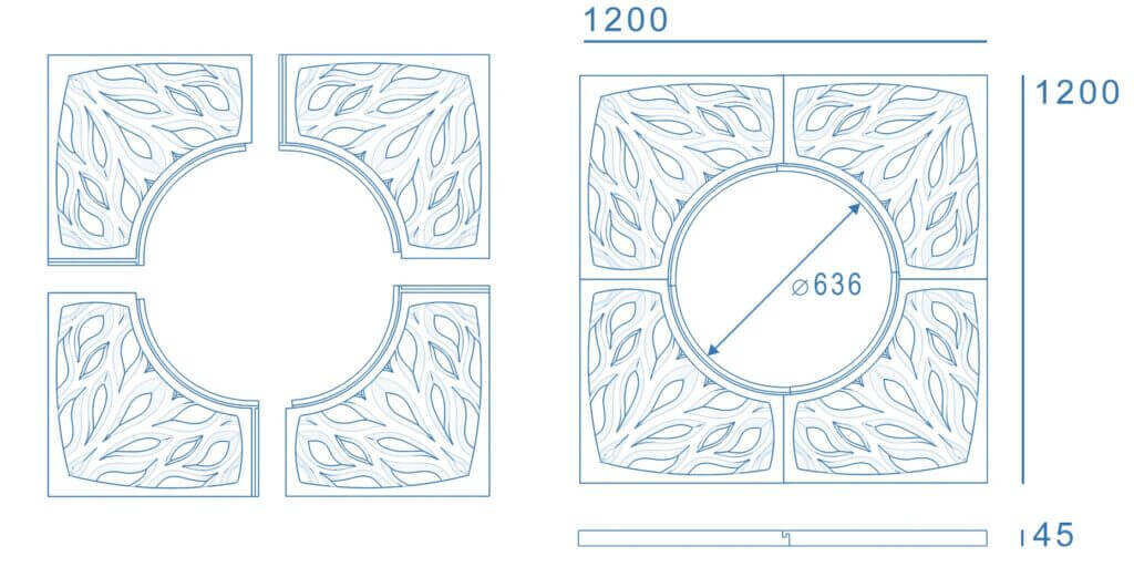 Приствольная решетка для дерева ZKING CRUST 1.2х1.2м Черная в Гулькевичах фото