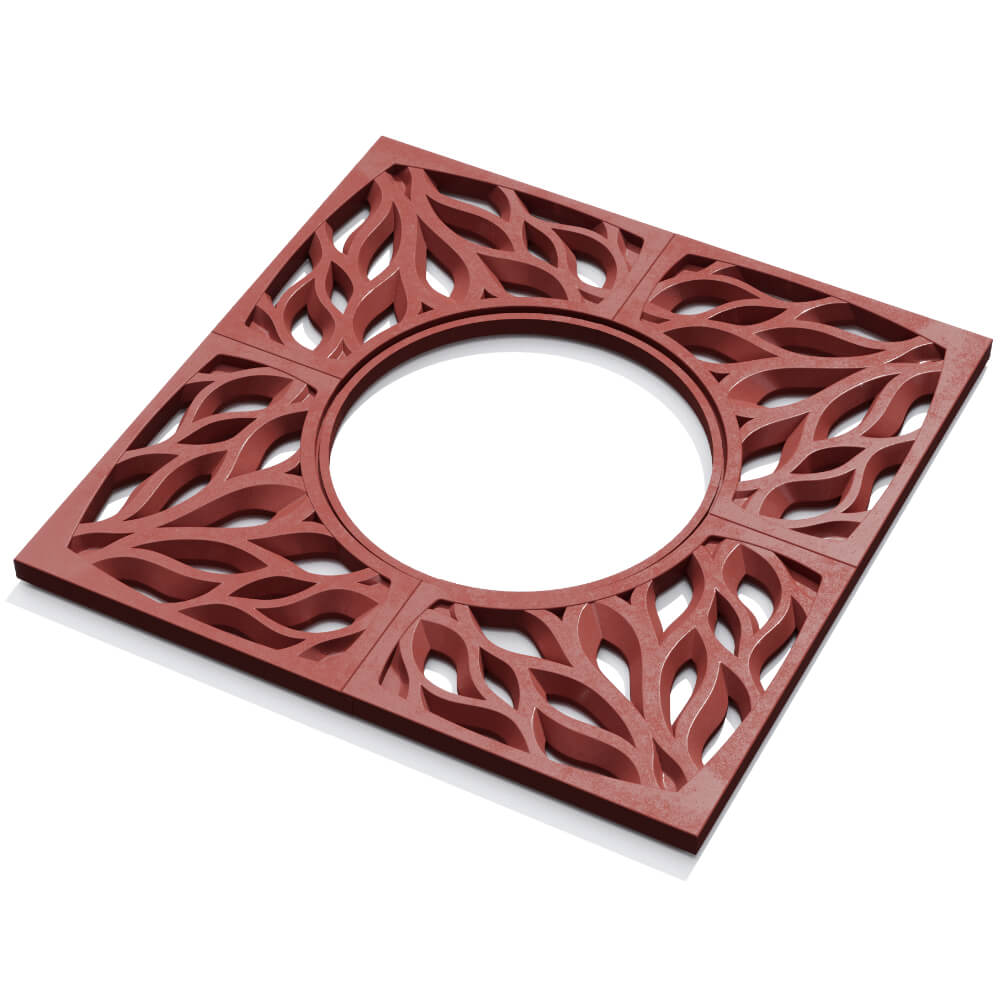 Приствольная решетка для дерева ZKING CRUST 1.2х1.2м Красная в Гулькевичах фото