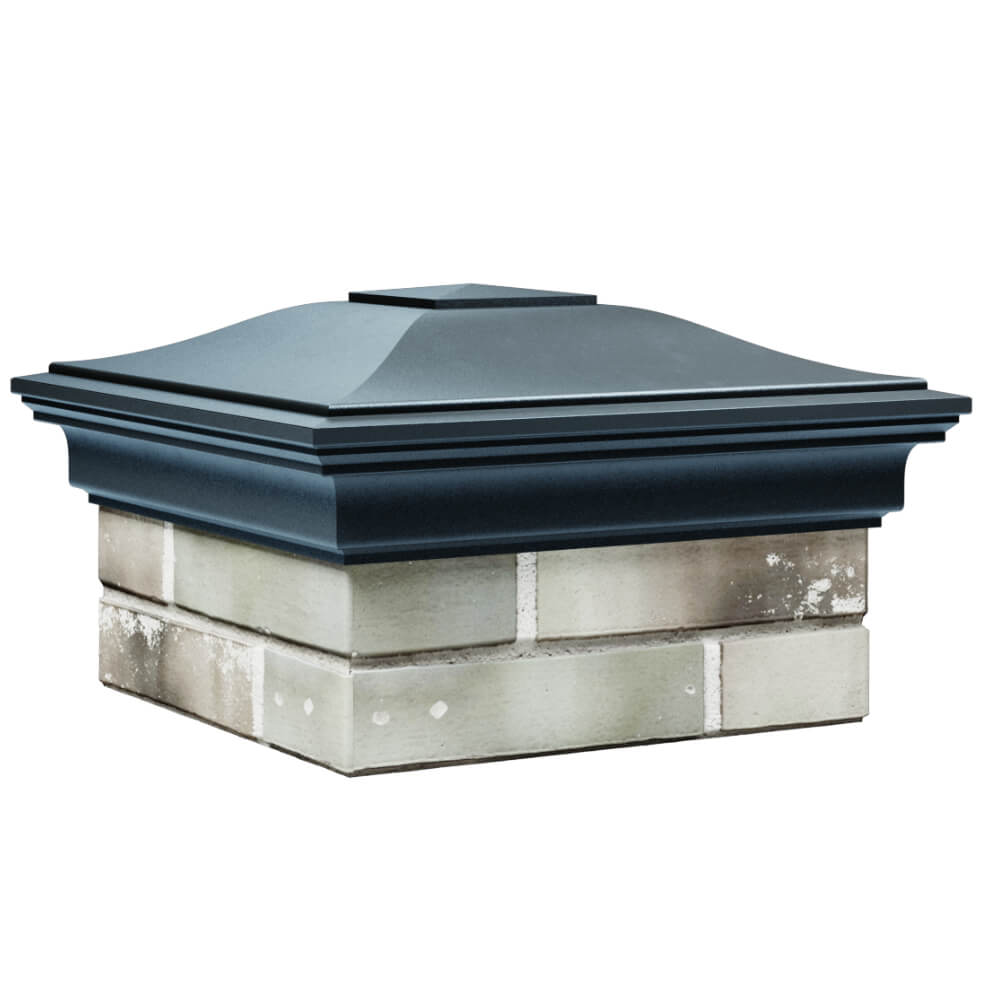 Колпак Zking Монблан Серый на столб 1.5х1.5 кирпича (385х385мм) в Гулькевичах фото