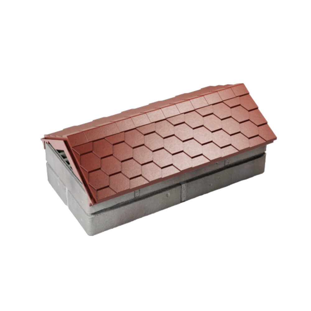 Парапет Zking Эверест Красный с посадкой на 1 кирпич (200/225/255мм) в Гулькевичах фото