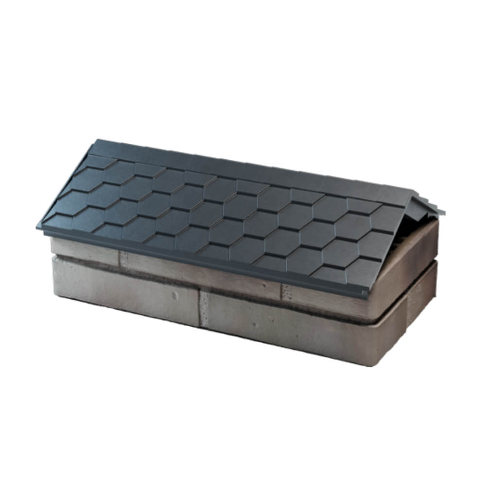 Парапет Zking Эверест Серый с посадкой на 1 кирпич (200/225/255мм) в Гулькевичах фото