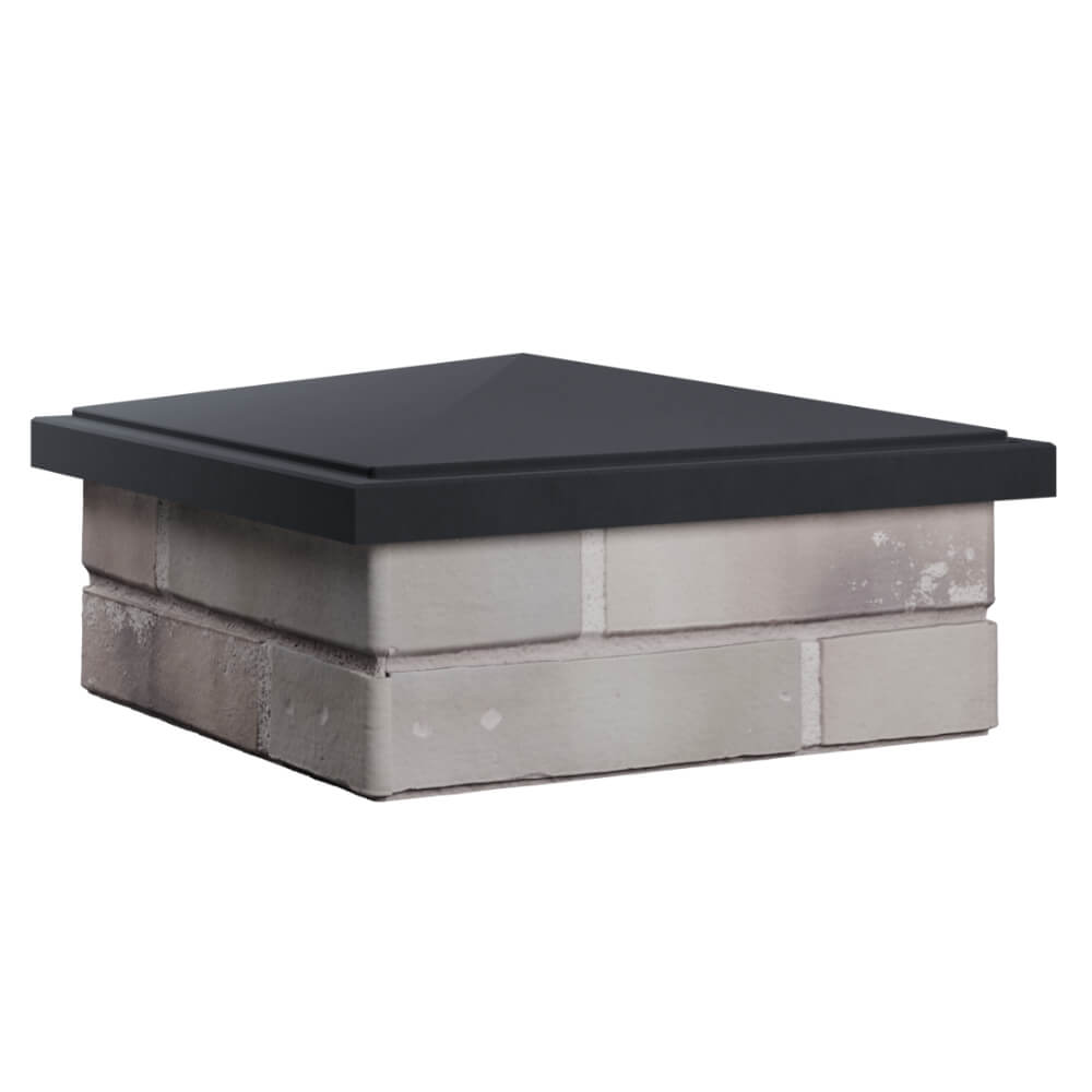 Колпак Zking БонаМоно Серый на столб 1.5х1.5 кирпича (385х385, 400х400мм) в Гулькевичах фото