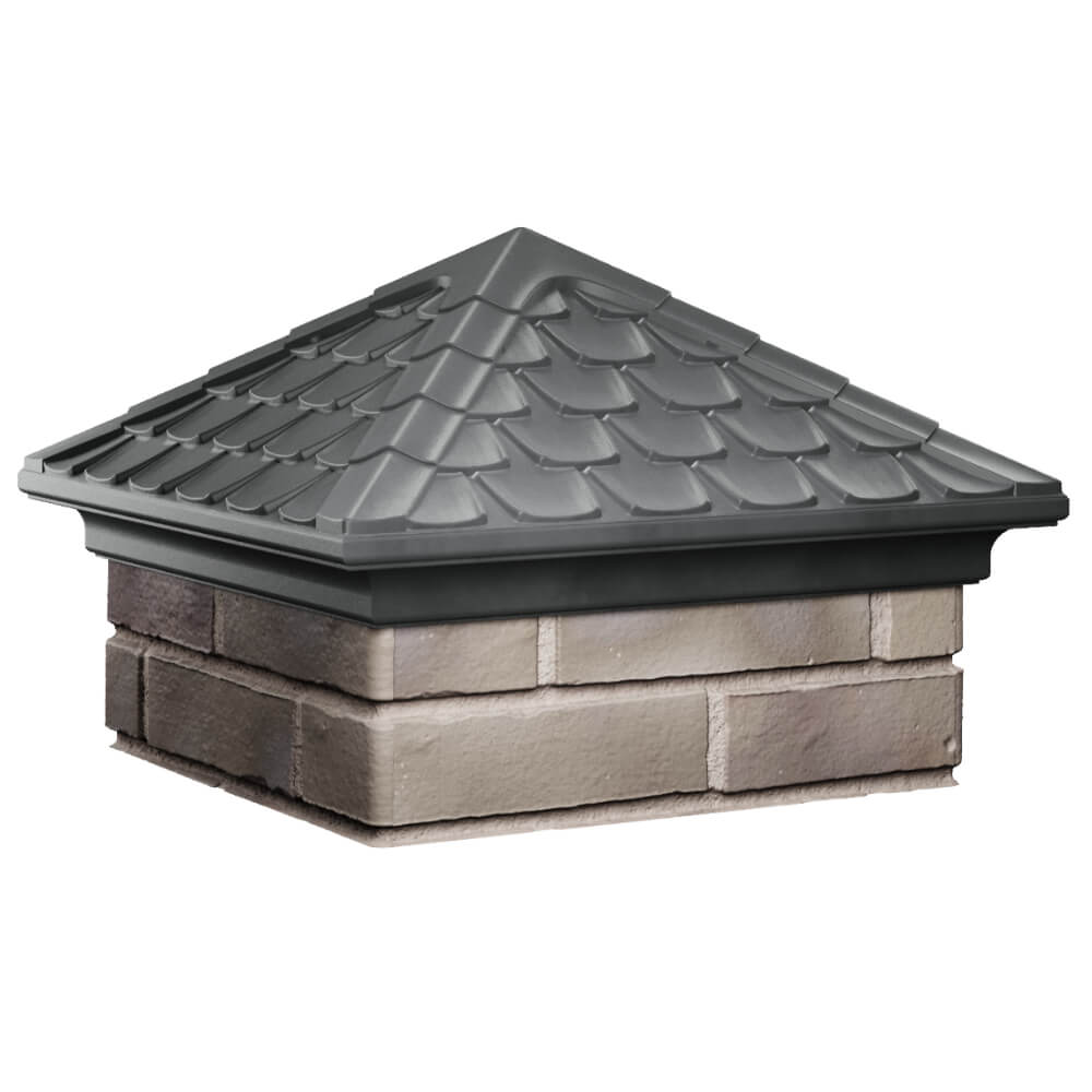 Колпак Zking Эльбрус Серый на столб 1.5х1.5 кирпича (385х385мм) в Гулькевичах фото