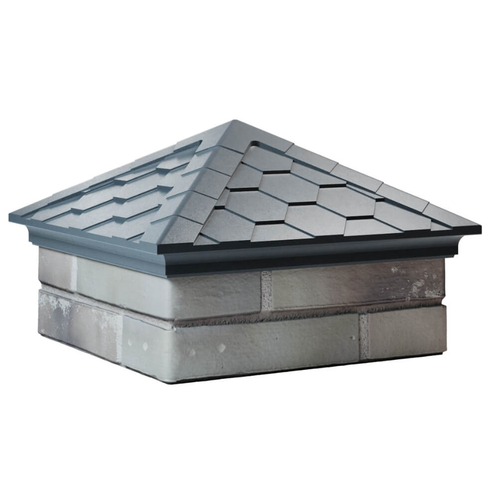 Колпак Zking Эверест Серый на столб 1.5х1.5 кирпича (390х390мм) в Гулькевичах фото