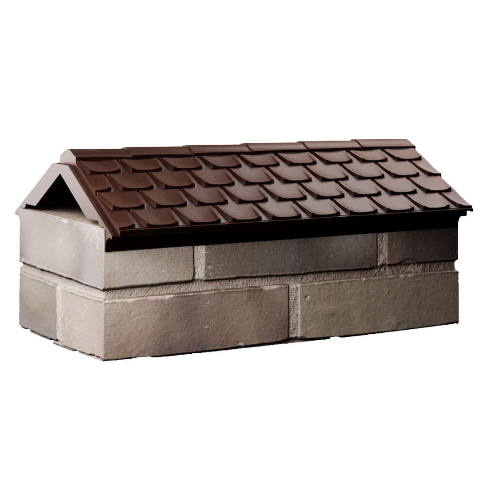 Парапет Zking Эльбрус Коричневый с посадкой на 1 кирпич (255мм) Гулькевичи фото